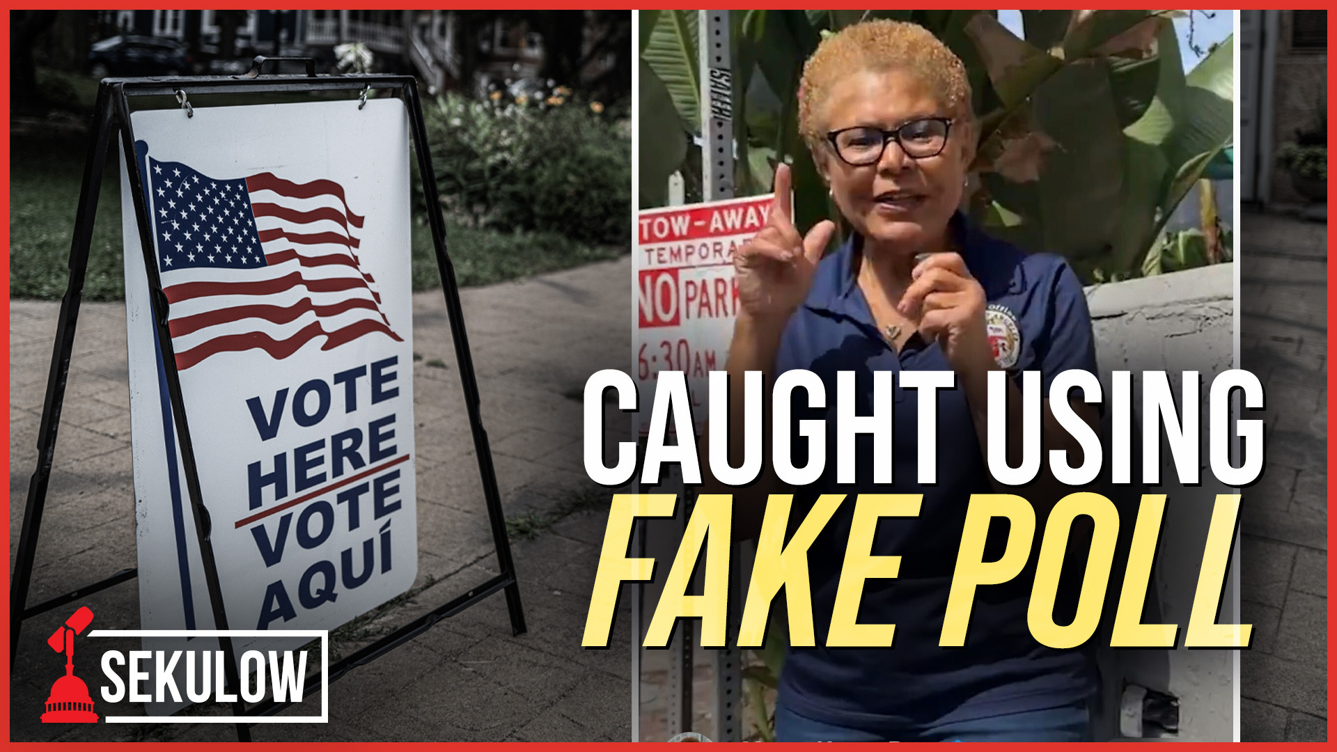 L.A. Mayor Karen Bass Caught Using Fake Poll