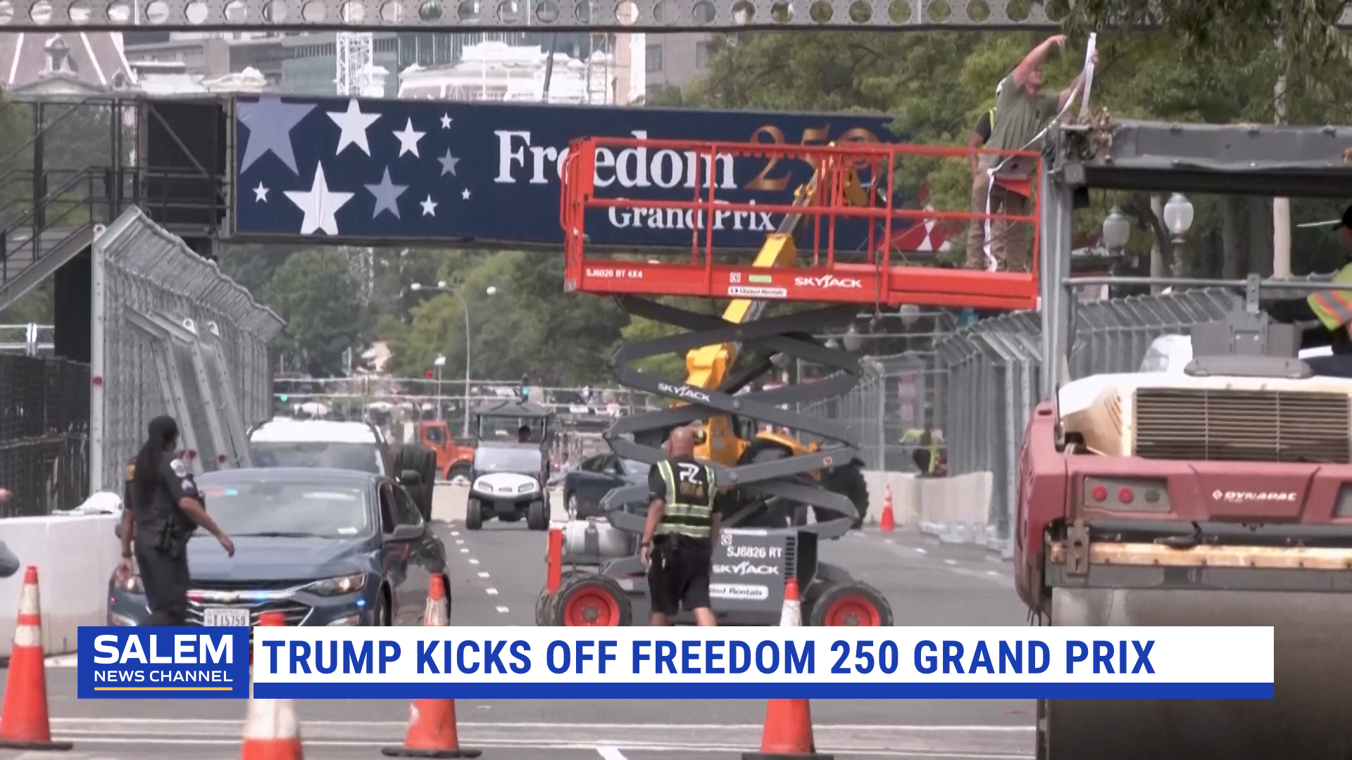 Trump Kicks Off Freedom 250 Grand Prix In Washington