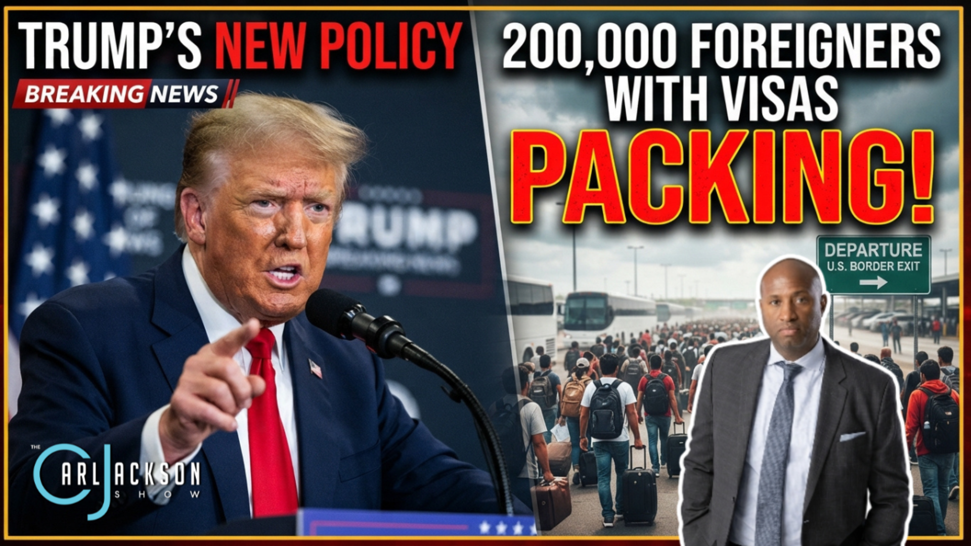 Trump To Send 200,000 Foreigners With Visas Packing