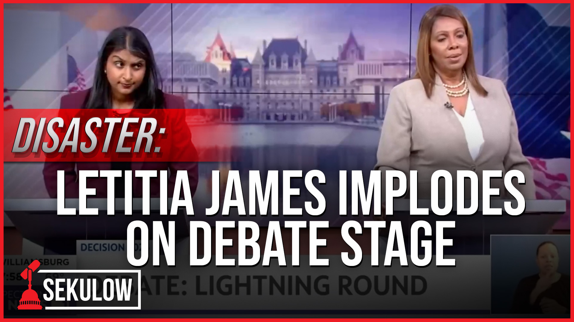 Letitia James Implodes On Debate Stage
