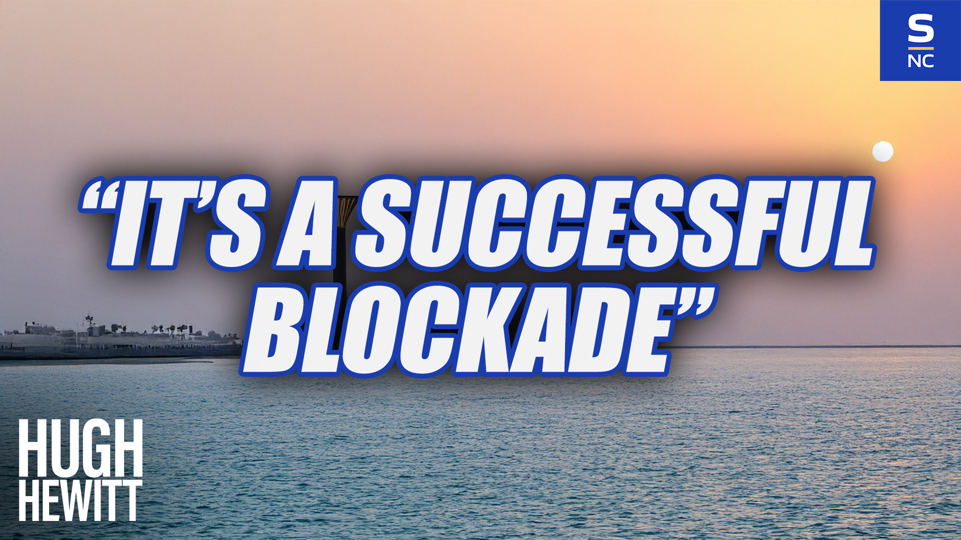 Rear Adm. Montgomery says the blockade is working