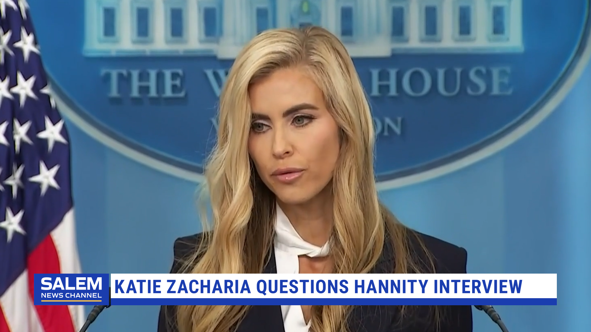 Former White House Press Secretary Katie Zacharia Questions Sean ...