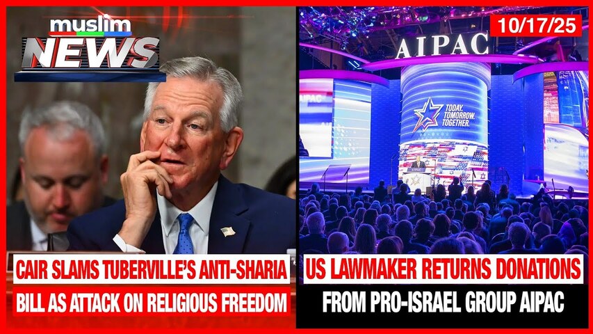 Congressman Returns Donations From AIPAC | Muslim News | Oct 17, 2025