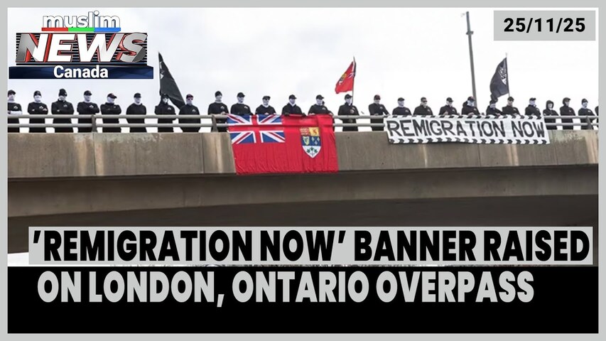 White Nationalist Group Stages Masked ‘Remigration’ Rally in London, Ontario | Nov 25, 2025